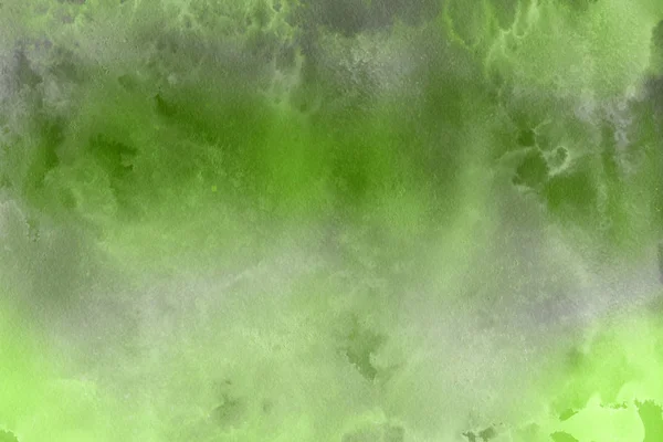 Fond Aquarelle Vert Abstrait Texture Décorative Motif — Photo