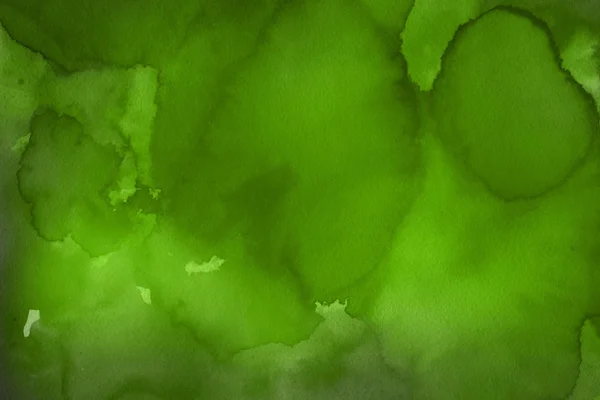 Abstrakcja Zielony Akwarele Tła Dekoracyjny Tynk — Zdjęcie stockowe