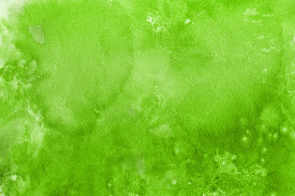 Fundo Aquarela Verde Abstrato Textura Decorativa — Fotografia de Stock