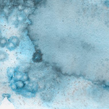 Soyut mavi suluboya arka plan dekoratif doku