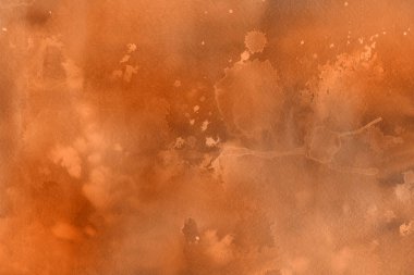 Suluboya kahverengi dekoratif doku. Arka plan