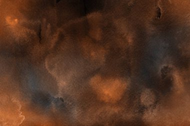 Sulu boya dekoratif doku. Kahverengi arka plan