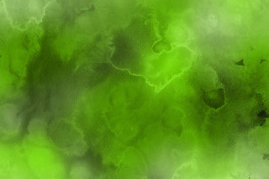 Dekoratif yeşil doku. Soyut suluboya arka plan