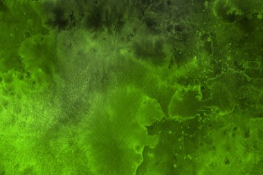 Sulu Boya yeşil arka plan. Dekoratif doku, desen 