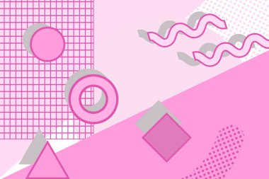 farklı geometrik desen, arka plan-illüstrasyon 