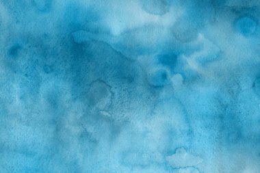  Dekoratif mavi doku. Soyut suluboya arka plan.