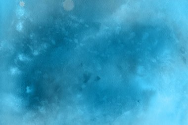 Soyut mavi suluboya arka plan. Dekoratif doku. 