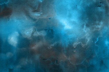  Dekoratif mavi doku. Soyut suluboya arka plan.