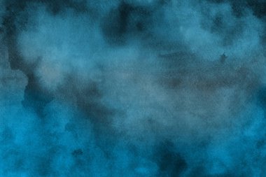  Dekoratif doku. Soyut mavi suluboya arka plan.