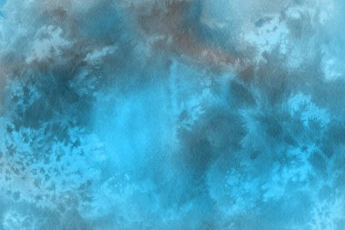 Soyut mavi suluboya arka plan. Dekoratif doku. 