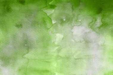 Dekoratif yeşil doku. Soyut suluboya arka plan