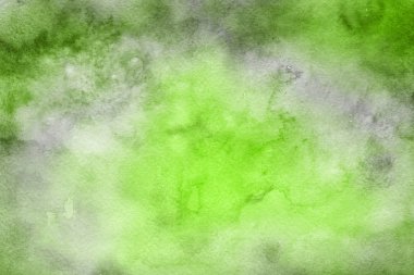 Dekoratif doku. Yeşil suluboya arka plan