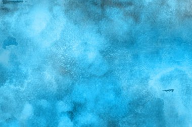  Dekoratif mavi doku. Soyut suluboya arka plan.