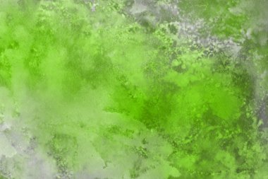 Sulu Boya yeşil arka plan. Dekoratif doku, desen  