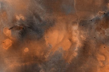 Sulu boya dekoratif doku. Kahverengi arka plan