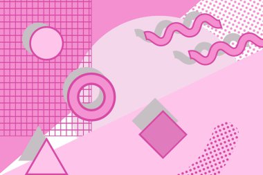 farklı geometrik desen, arka plan-illüstrasyon 