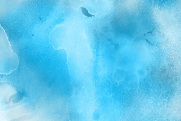 Abstraktní Akvarel Modré Pozadí Dekorativní Textura Vzorek — Stock fotografie
