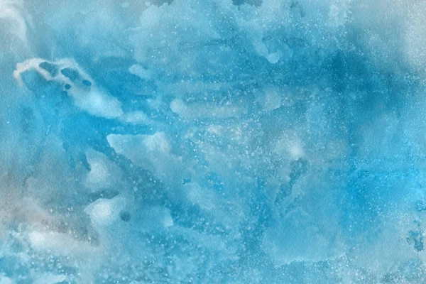 Abstrakcja Niebieski Akwarele Tła Dekoracyjny Tynk — Zdjęcie stockowe