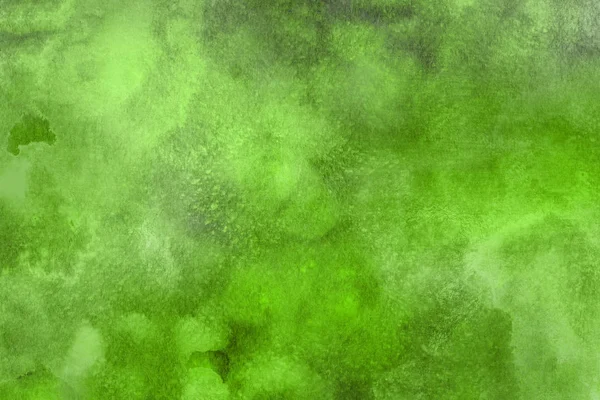 Fundo Aquarela Verde Abstrato Textura Decorativa Padrão — Fotografia de Stock