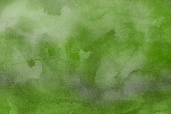 Abstrakt Grön Akvareller Bakgrund Dekorativa Textur — Stockfoto