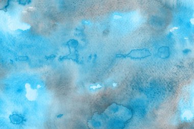  Dekoratif mavi doku. Soyut suluboya arka plan.