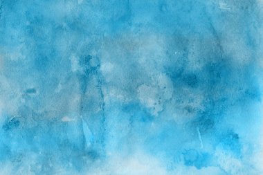  Dekoratif mavi doku. Soyut suluboya arka plan.