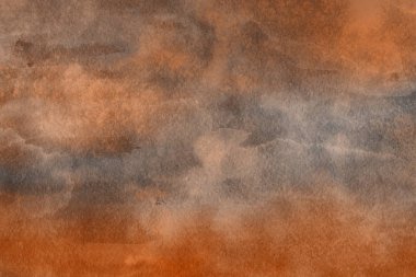 Sulu boya dekoratif doku. Kahverengi arka plan
