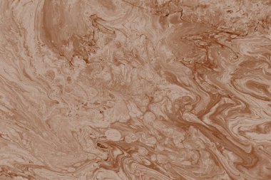 Soyut kahverengi arkaplan, boyalar dekoratif dokuyu karıştırır