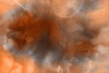 Suluboya kahverengi dekoratif doku. Arka plan