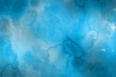  Dekoratif mavi doku. Soyut suluboya arka plan.