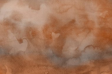 Suluboya kahverengi dekoratif doku. Arka plan