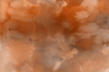 Suluboya kahverengi dekoratif doku. Arka plan