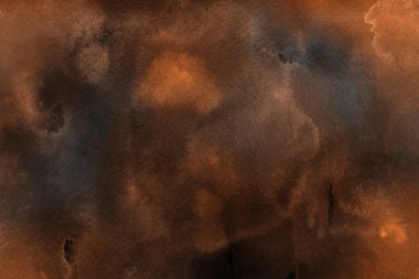 Sulu boya dekoratif doku. Kahverengi arka plan