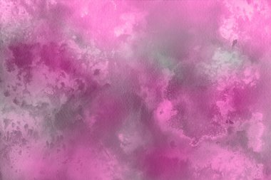 Sulu boya dekoratif doku. Parlak pembe arka plan