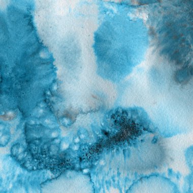 Soyut mavi suluboya arka plan dekoratif doku