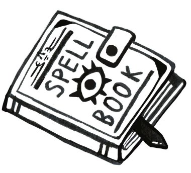 Beyaz arka plan üzerinde siyah mürekkep yazım kitabı 