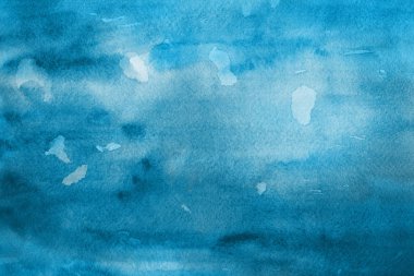  Dekoratif mavi doku. Soyut suluboya arka plan.