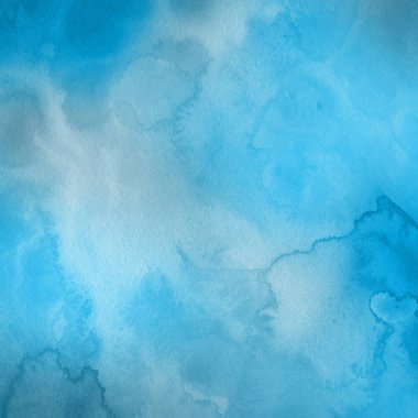 Soyut mavi suluboya arka plan dekoratif doku