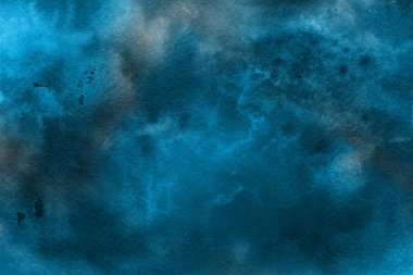  Dekoratif mavi doku. Soyut suluboya arka plan.