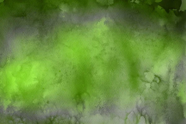 Абстрактно Зеленый Акварельный Фон Декоративная Текстура Узор — стоковое фото