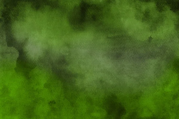 Dekoratív Zöld Textúra Háttér Absztrakt Akvarell — Stock Fotó