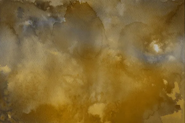 装飾的な質感 茶色の要約水彩背景 — ストック写真
