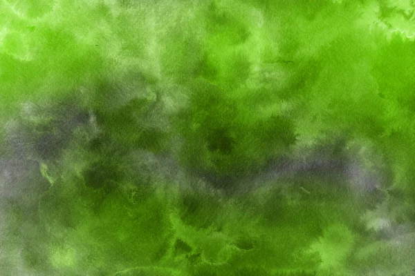 装飾的な緑のテクスチャです 抽象的な水彩画の背景 — ストック写真