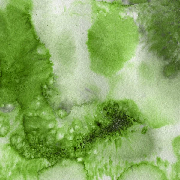 Abstrait Fond Vert Aquarelle Texture Décorative — Photo