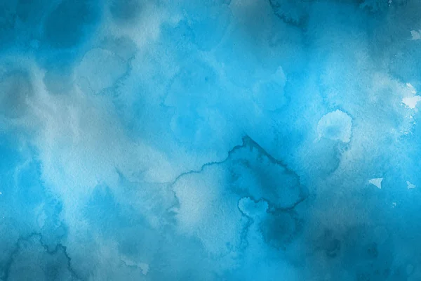 Textura Azul Decorativa Aquarelas Abstratas Fundo — Fotografia de Stock