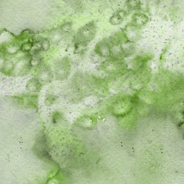 Abstrato Fundo Aquarela Verde Textura Decorativa — Fotografia de Stock