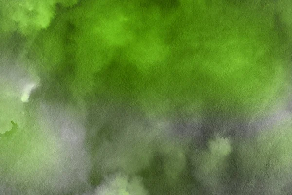 装飾的な緑のテクスチャです 抽象的な水彩画の背景 — ストック写真