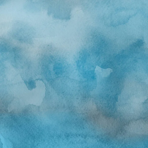 Streszczenie Niebieskim Tle Akwarela Dekoracyjny Tynk — Zdjęcie stockowe