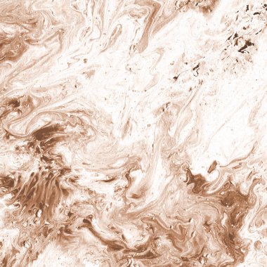 Soyut kahverengi arkaplan, boyalar dekoratif dokuyu karıştırır