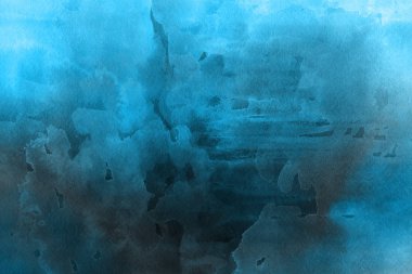  Dekoratif mavi doku. Soyut suluboya arka plan.